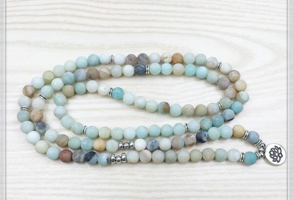 Soul Soother Amazonite 108 Mala - Image 4