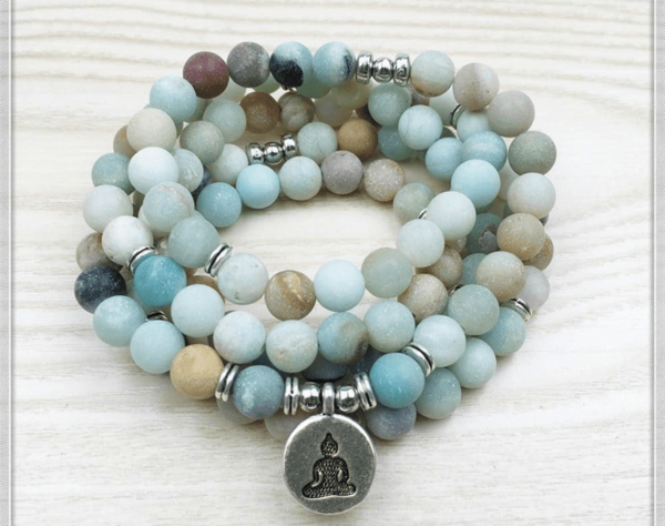 Soul Soother Amazonite 108 Mala - Image 3
