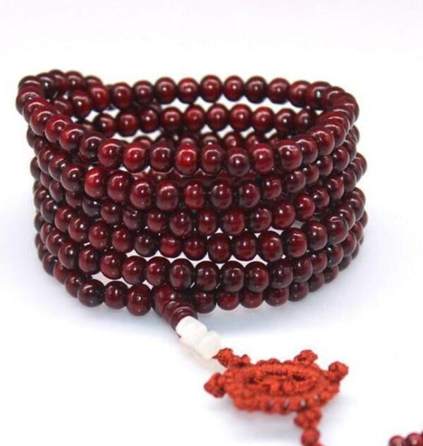 108 Rosewood Prayer Mala Beads Bracelet