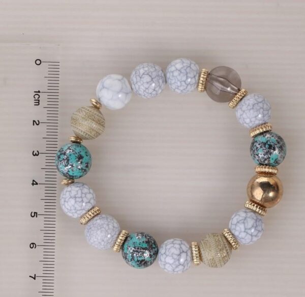 3-Piece Stone and Wood Beads Elephant Charm Boho Bracelet Set - Image 5