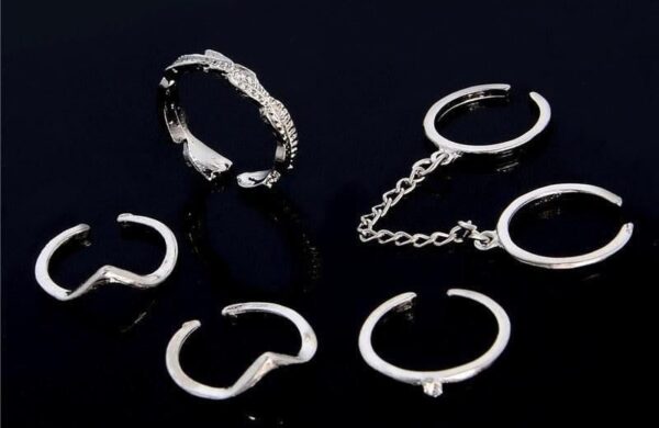 6-Piece Stackable Ring Set - Image 5