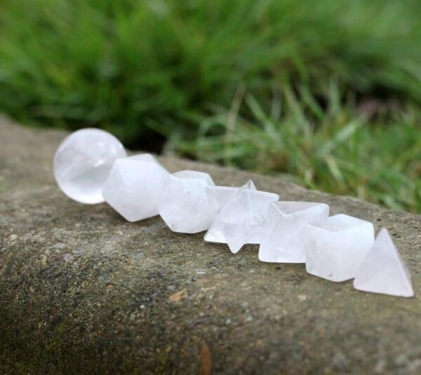 Crystal Rose Quartz Sacred Geometry Set - Image 4