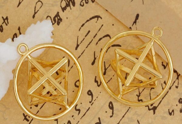 Gold Plated Merkaba Pendant