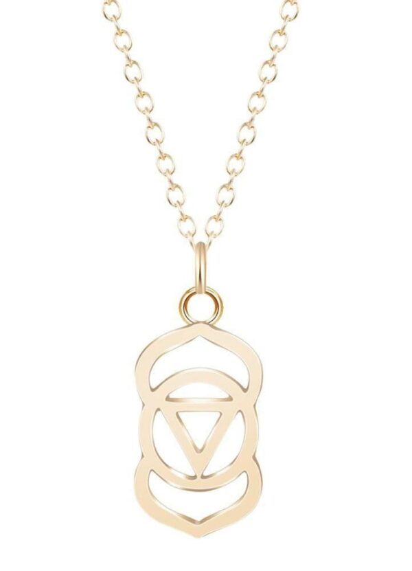 Handmade Third Eye Chakra Ajna Pendant Necklace - Image 3