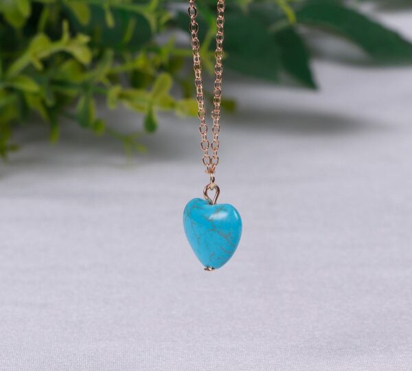 Heart Turquoise Stone Pendant