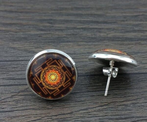 Sacred Sri Yantra Earrings