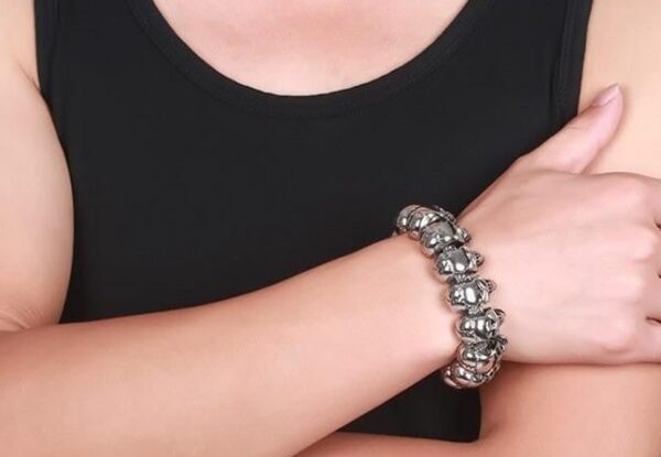 Stainless Steel Skull Links Chain Bracelet - Image 6