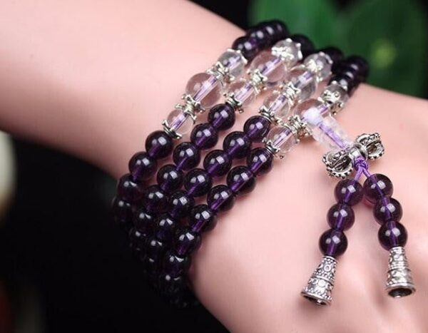 Healing Prayer Amethyst 108 Mala - Image 3