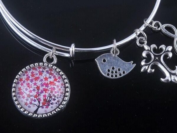 Stunning Tree of Life Adjustable Charms Bangles Bracelet - Image 19