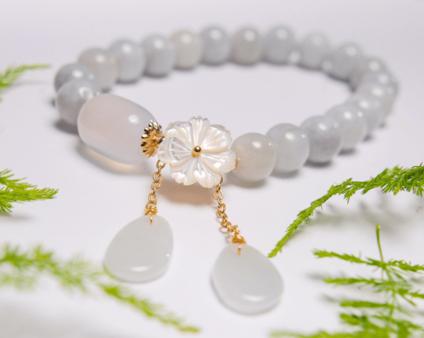 White Jade Serenity Bracelet