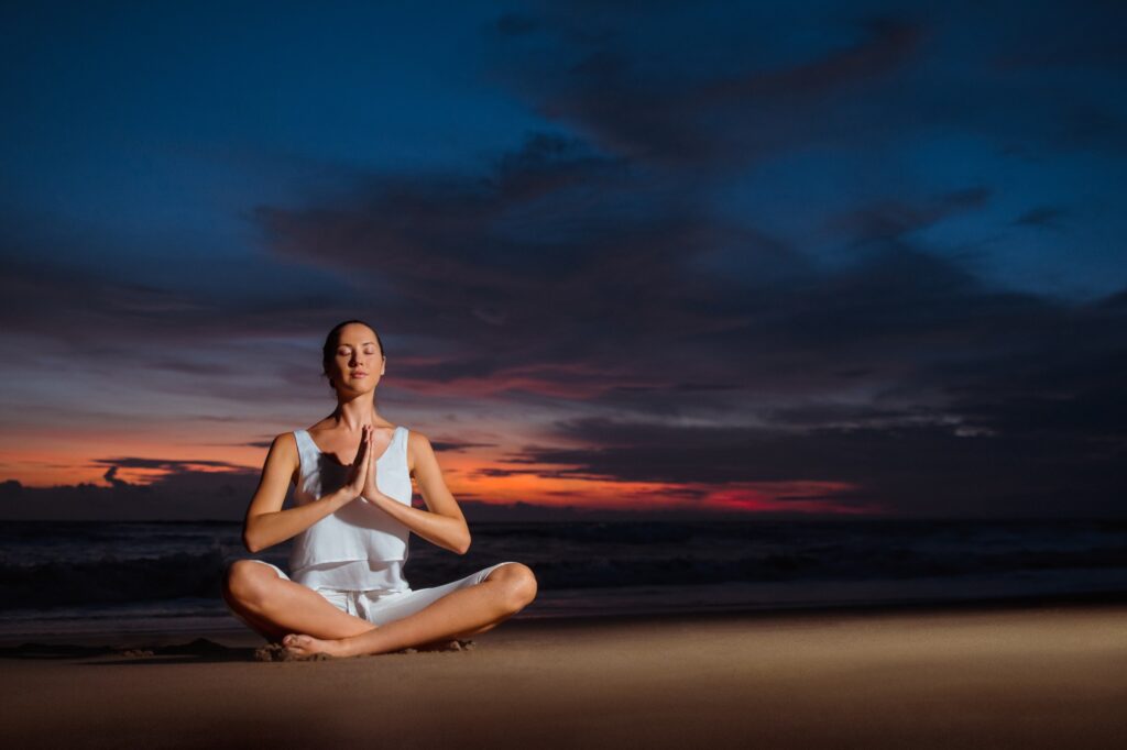Meditation outdoors